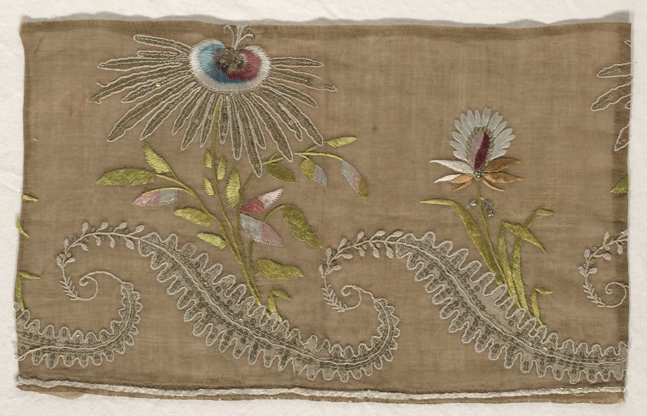 İki Parça Nakış, 18. yüzyıl. by Unbekannt