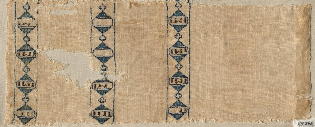 Bir Eşarp veya Başlığın İki Parçası, 1300