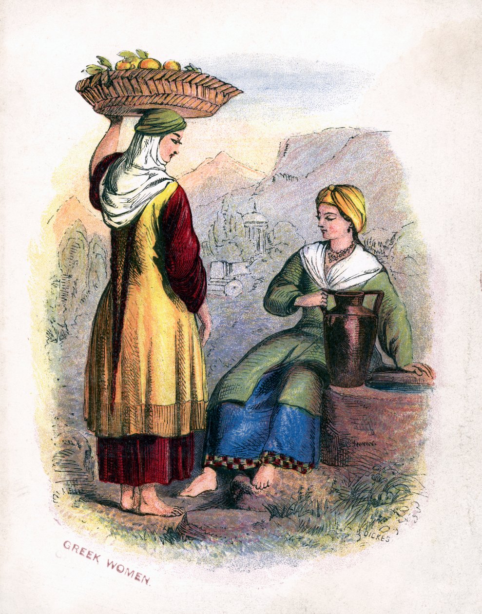 İki Yunan Kadını, c1809 by Unbekannt