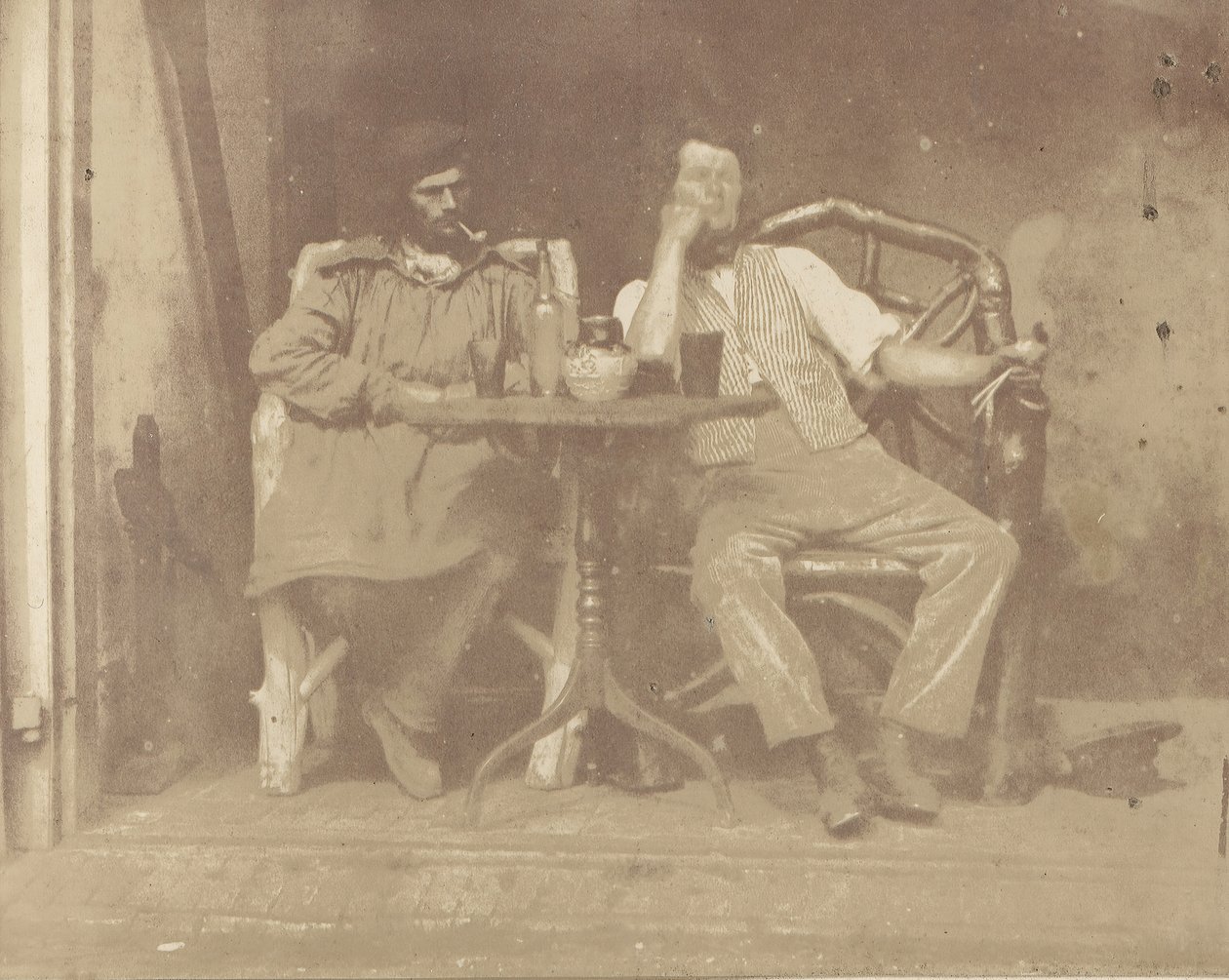 Bir Masada Oturan İki Adam, 1850