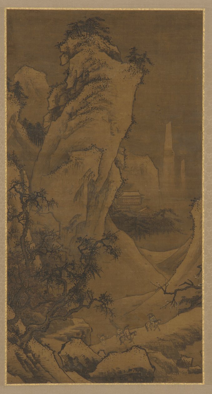 Erik Çiçeklerini Arayan İki Binici, Ming hanedanı, 16. yüzyıl. by Unbekannt