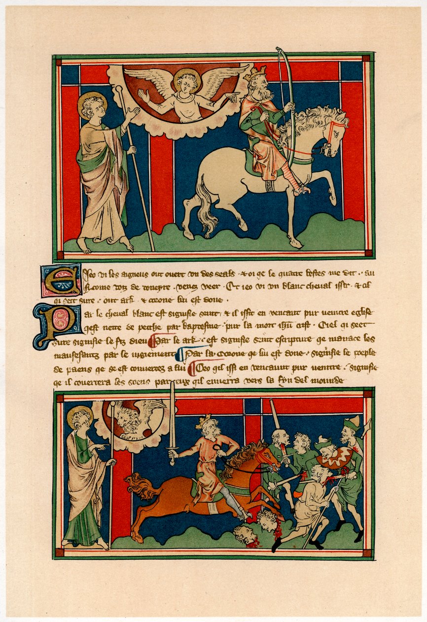 Mahşerin İki Atlısı, 14. yüzyılın başlarında by Unbekannt