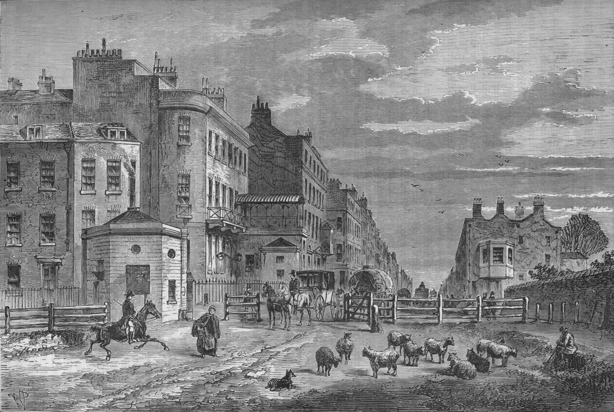 Tyburn Turnpike, Westminster, Londra, 1820 1878 by Unbekannt