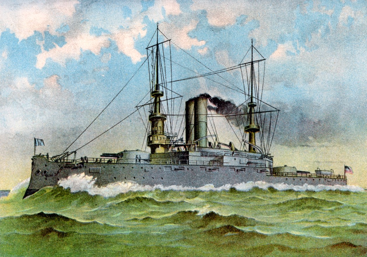 USS Alabama, Amerikan savaş gemisi, 1898 by Unbekannt