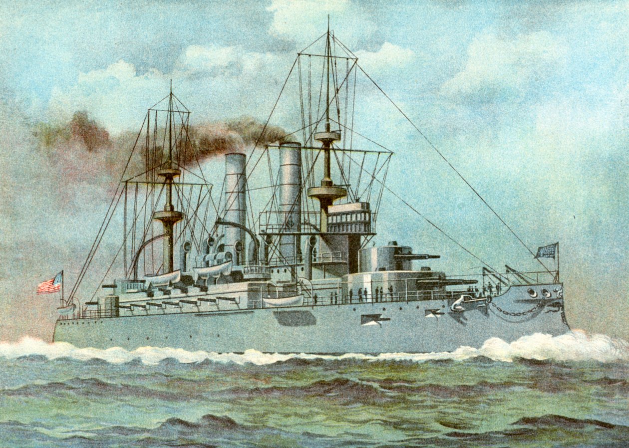 USS Kearsarge, Amerikan savaş gemisi, 1898 by Unbekannt