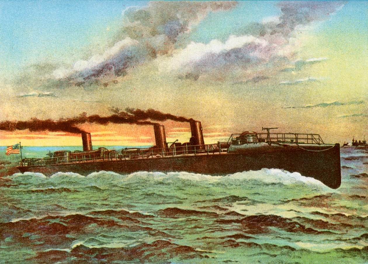 USS Porter, Amerikan torpido botu, 1898 by Unbekannt
