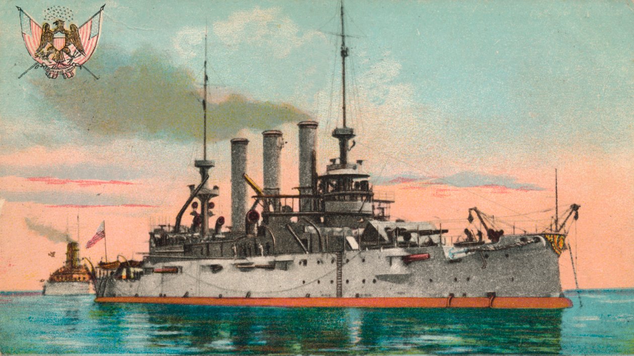 ABD Savaş Gemisi Missouri, c1908 by Unbekannt