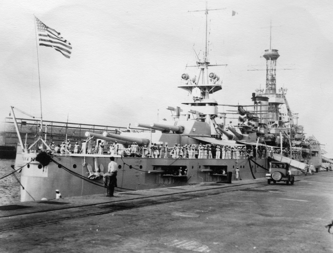 ABD Donanması savaş gemileri, Donanma tersanesi, Balboa, Panama, 1931 by Unbekannt