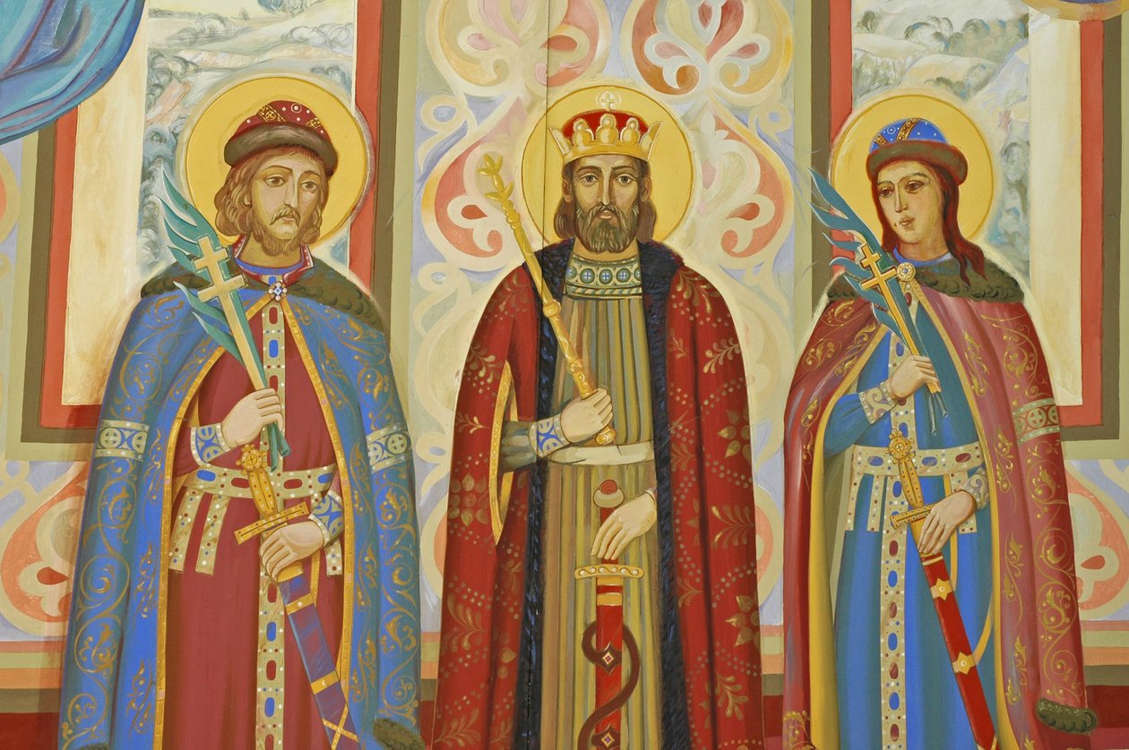 Ukrayna, Kiev, St Michael Ortodoks Manastırı (orig1108, reconst. 2001), dış fresk by Unbekannt