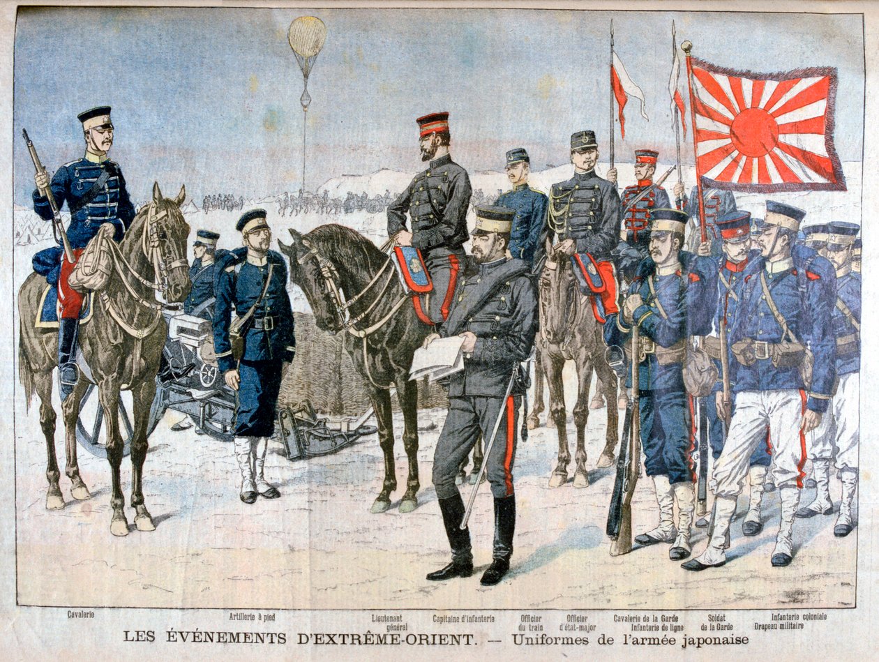 Japon Ordusunun Üniformaları, Mançurya, 1904 by Unbekannt