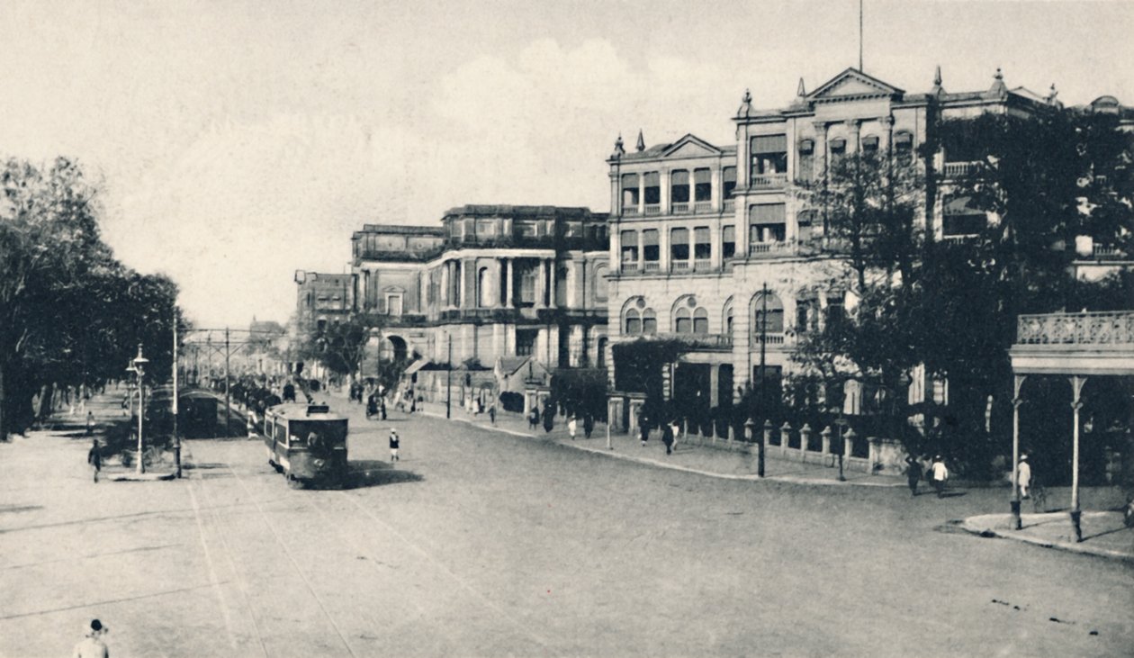 United Services Club, Chowringhee Road, Kalküta, 20. yüzyılın başları. by Unbekannt