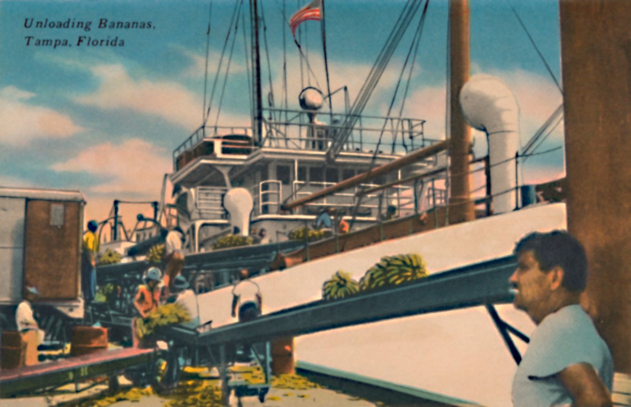 Muz boşaltma, Tampa, Florida, c1940s by Unbekannt