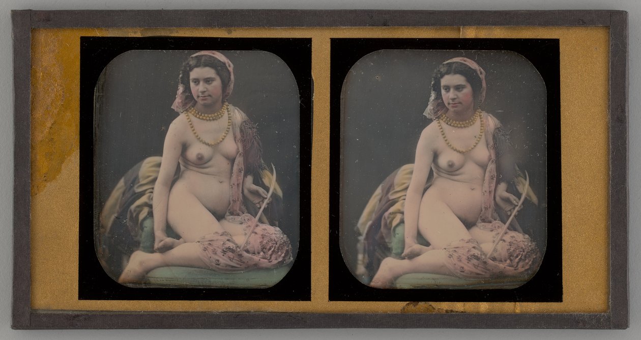Çıplak Bir Kadının İsimsiz Portresi, 1855. by Unbekannt