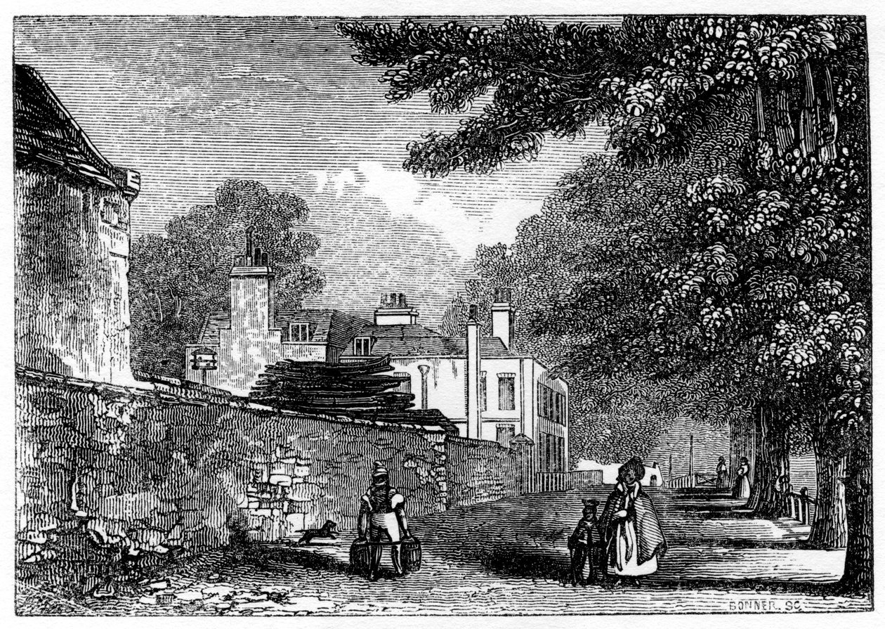 Upper Flask Tavern, Hampstead Heath, George Steevens'ın ikametgahı, 1840 by Unbekannt