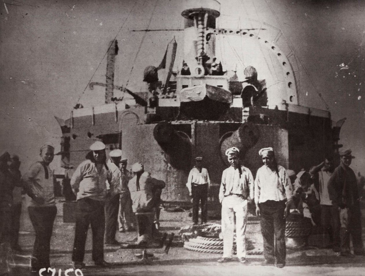Potemkin zırhlısında ayaklanma, Köstence, Romanya, 1905 by Unbekannt