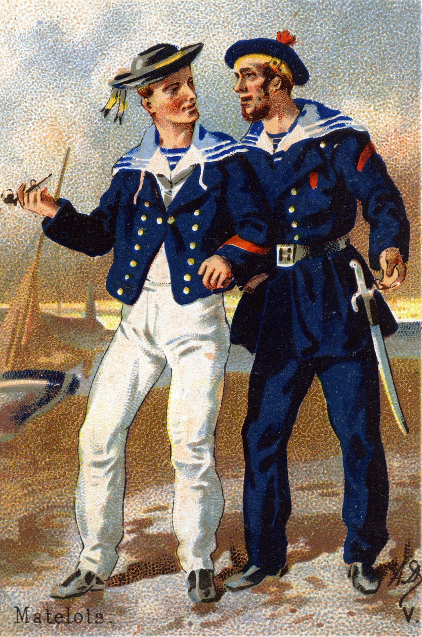 V: Denizciler. "Askeri Alfabe" gravürü. Illustrator