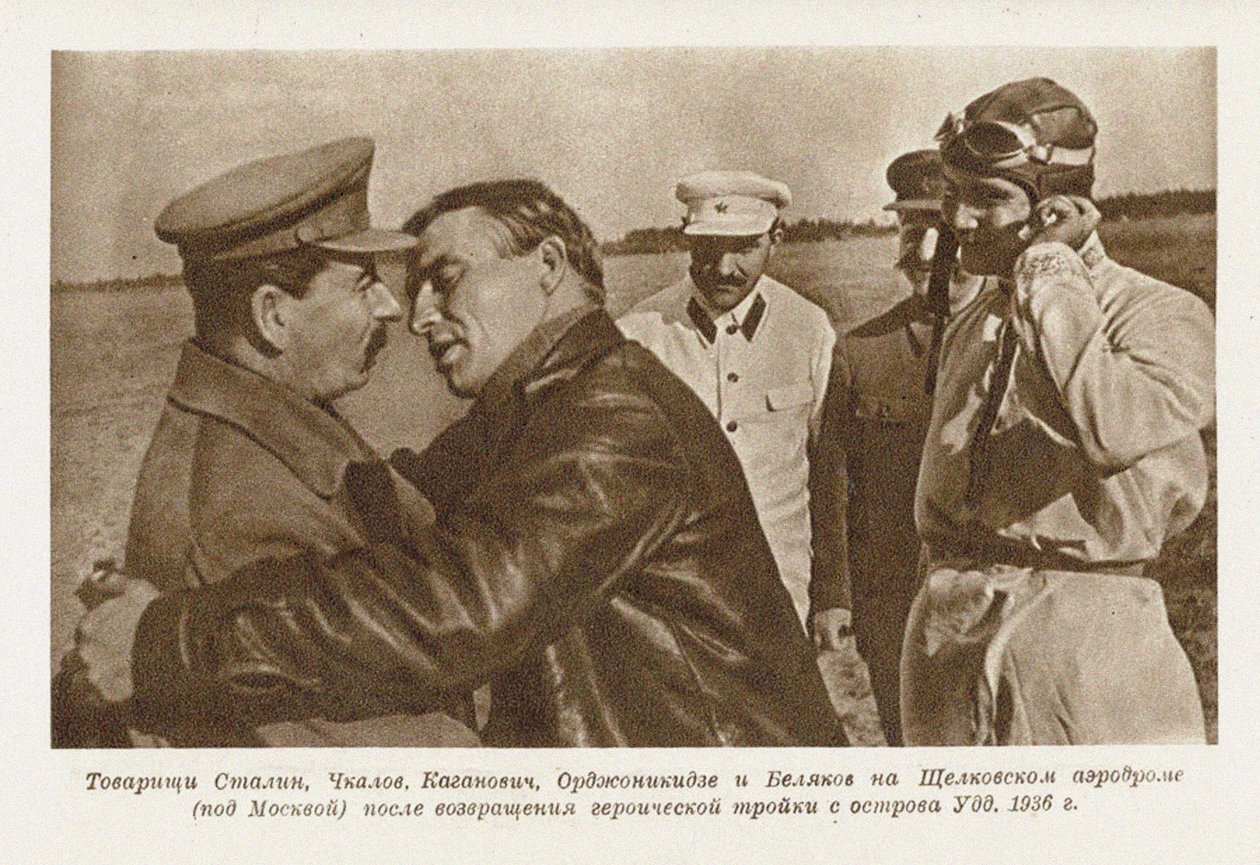 Valery Chkalov, Joseph Stalin ile görüştü by Unbekannt