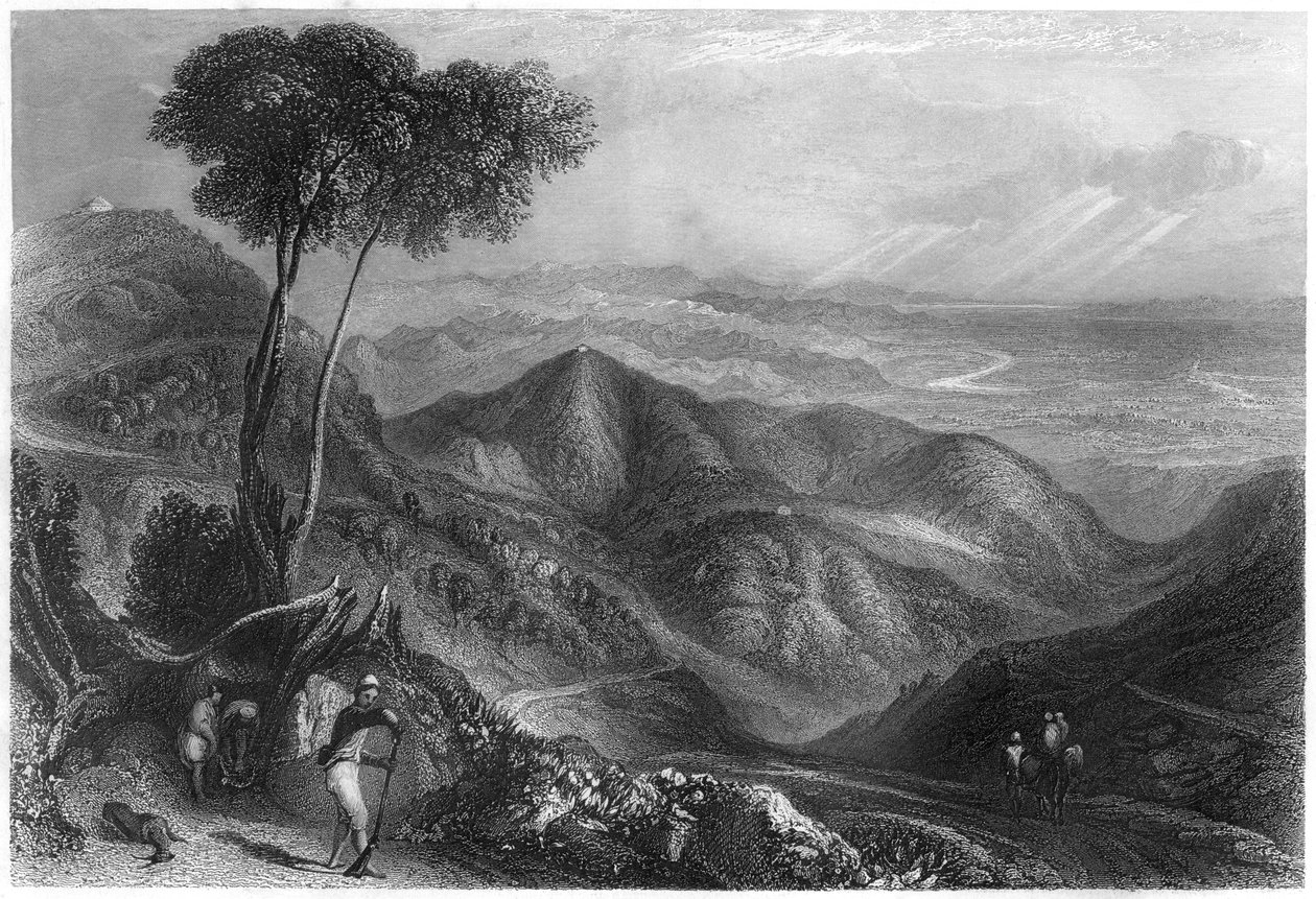 Dhoon Vadisi, Himalaya dağları, c1860 by Unbekannt