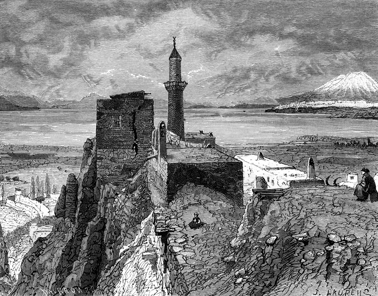 Van gölü ve kalesi, 19. yüzyıl by Unbekannt