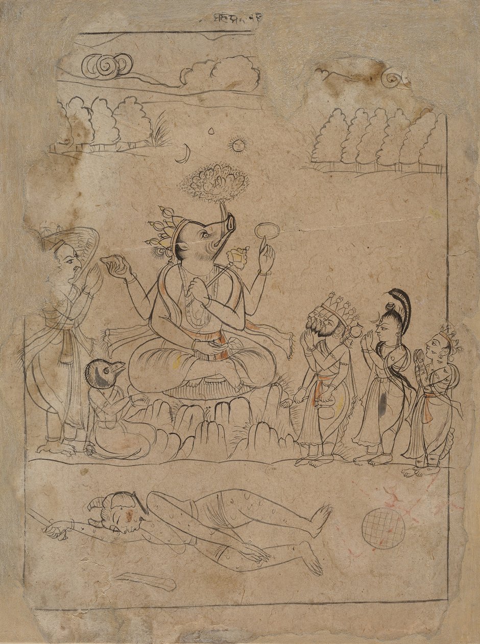 Varaha Muzaffer, 18. yüzyılın sonlarında. by Unbekannt