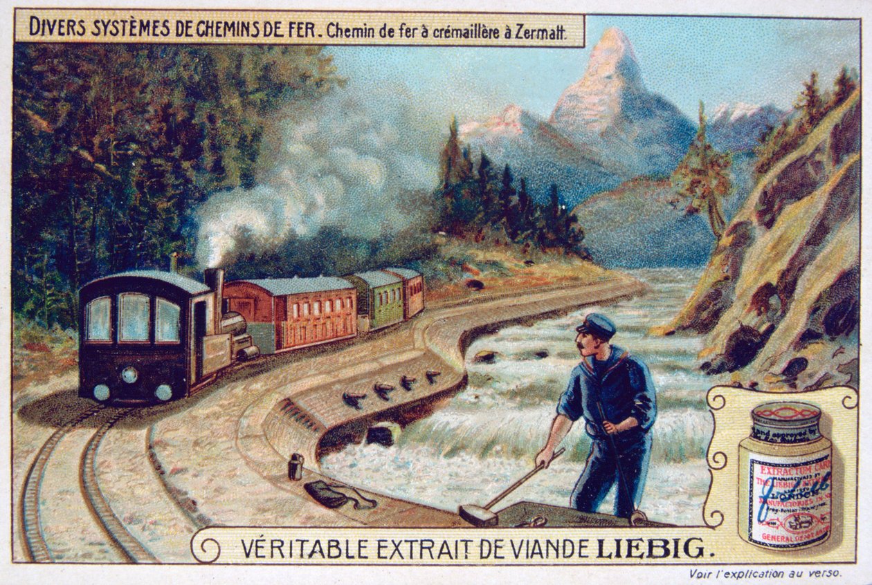 Çeşitli demiryolu sistemleri, Zermatt, İsviçre, c1900 by Unbekannt