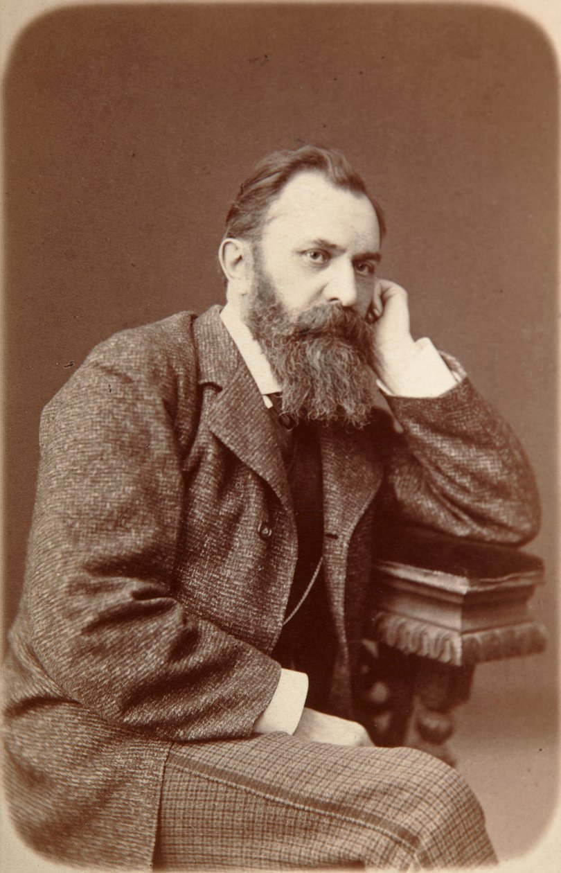Vasily Perov, Rus ressam, 1880 by Unbekannt