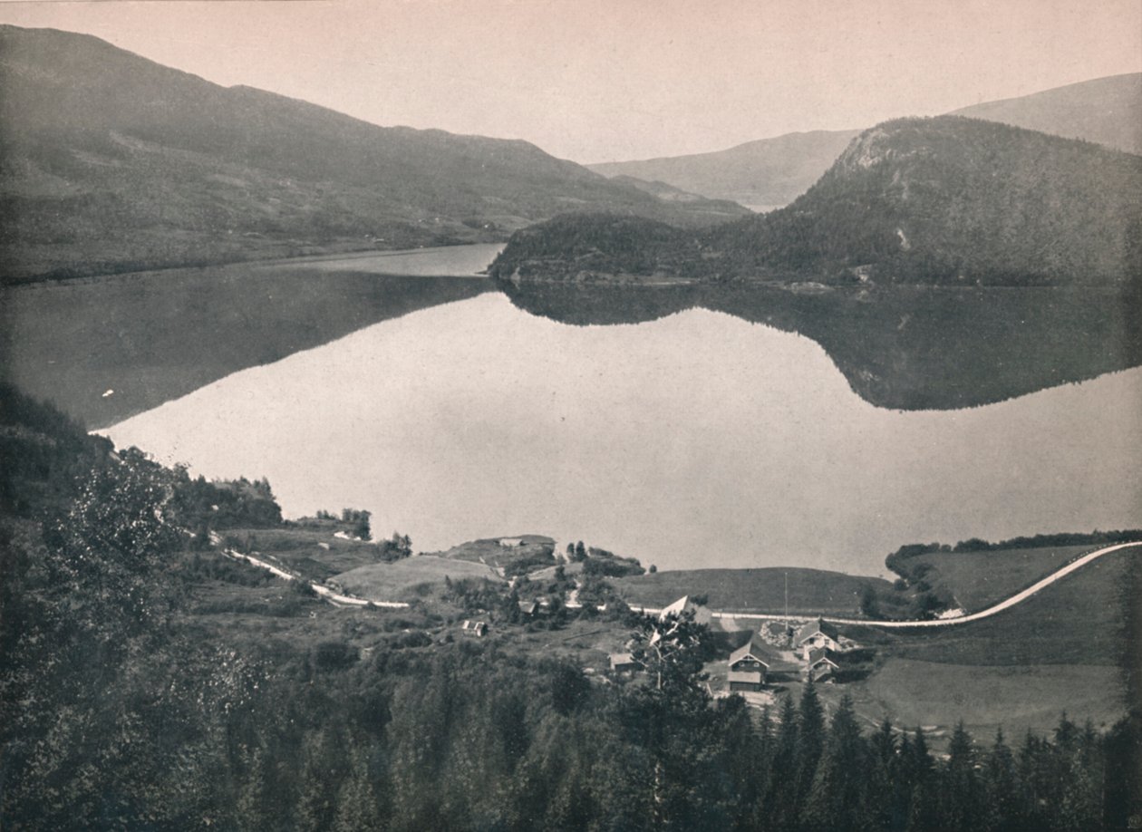 Haversting Tüneli tarafından, Bergensbanen, 1914. by Unbekannt