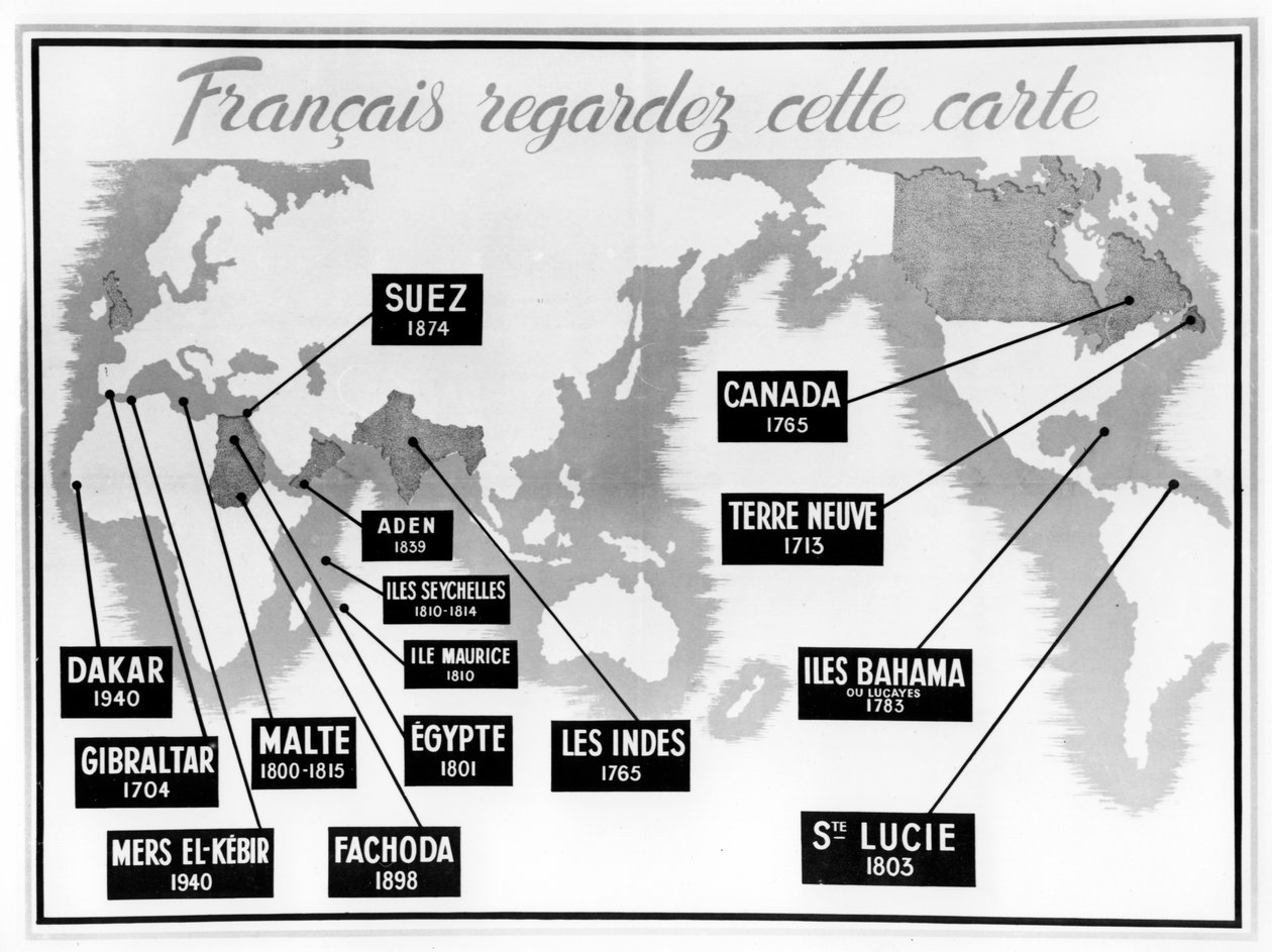 Vichy Fransız İngiliz karşıtı propaganda afişi, 1940-1944 by Unbekannt