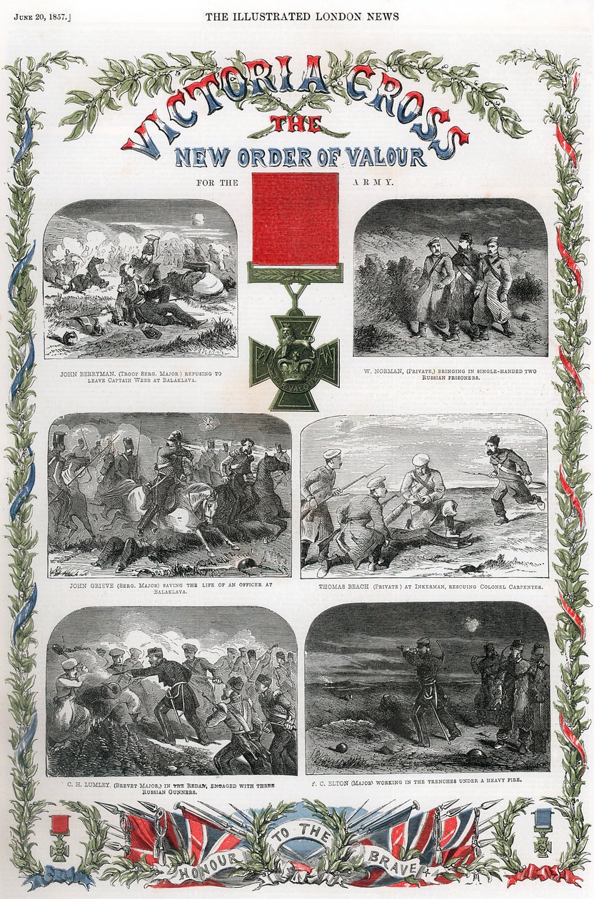Victoria Cross, İngiliz cesaret ödülü, 1857 by Unbekannt