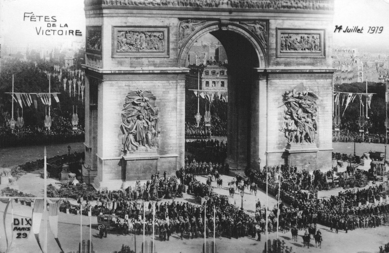 Zafer geçit töreni, Paris, 14 Temmuz 1919 by Unbekannt