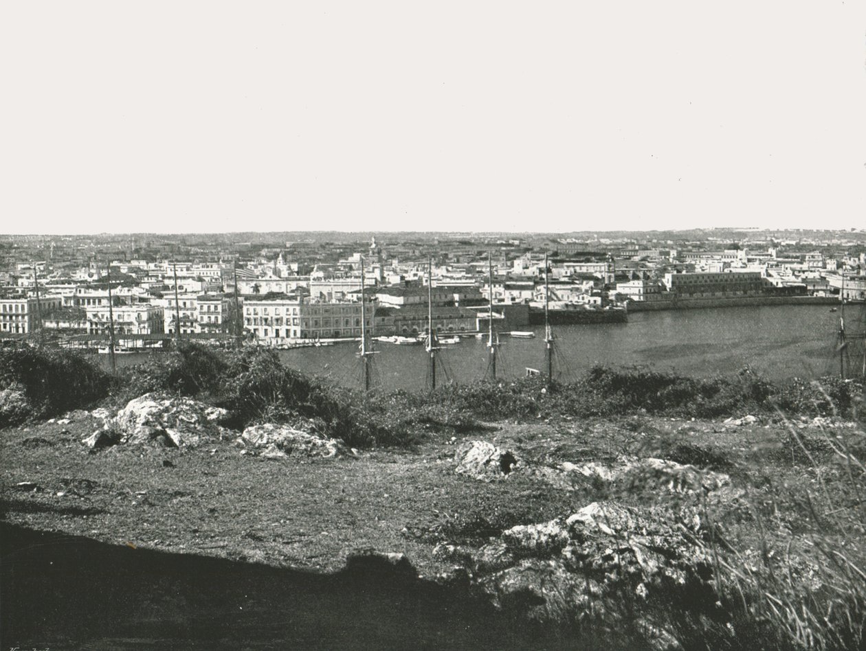 Körfez boyunca görüntüleyin, Havana, Küba, 1895. by Unbekannt