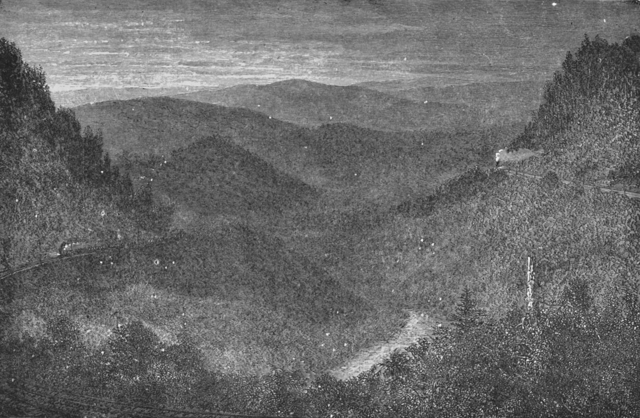Horseshoe Eğrisinden Görünüm, Sabah Erken, 1883 by Unbekannt