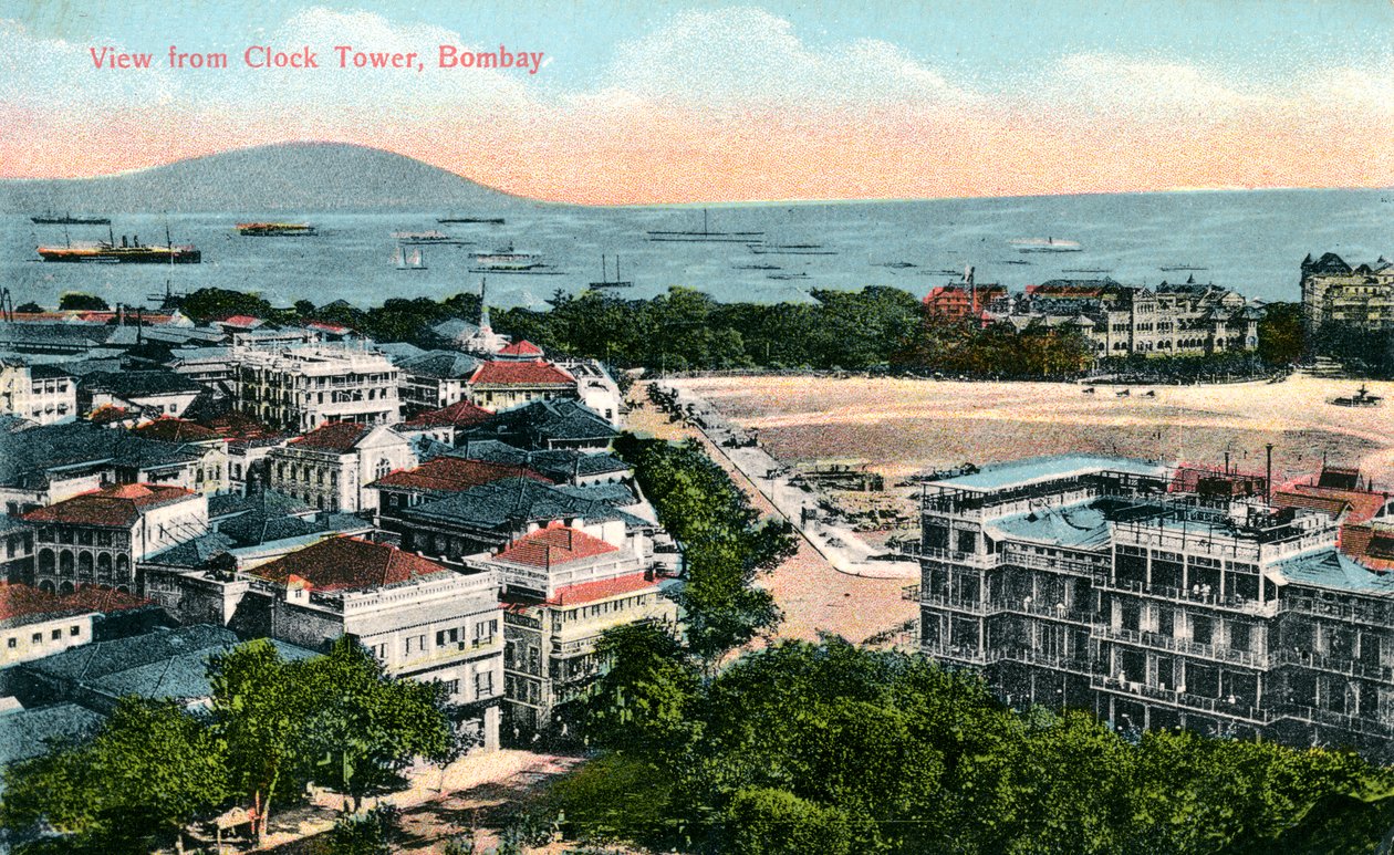 Saat Kulesi'nden görünüm, Bombay, Hindistan, 20. yüzyılın başlarında by Unbekannt