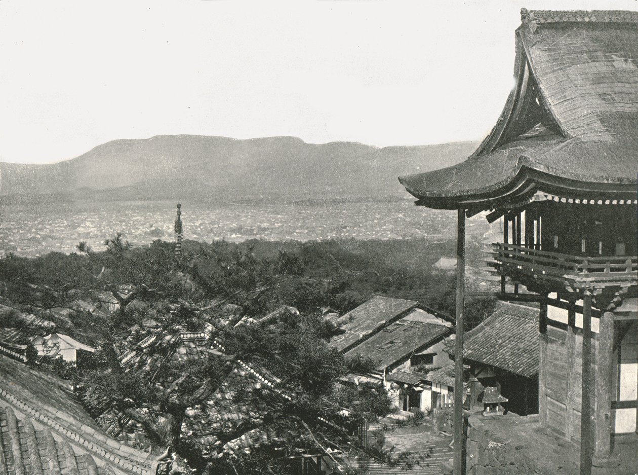 Tepelerden görünüm, Kyoto, Japonya, 1895. by Unbekannt