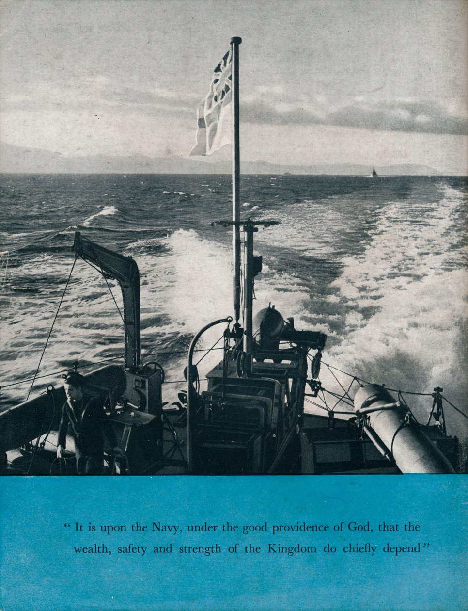 Bir İngiliz savaş gemisinin kıçından görünüm, c1940 1943 by Unbekannt