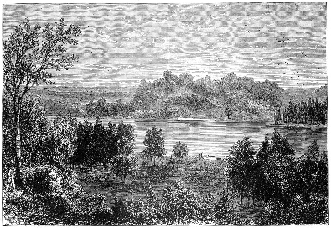 Yukarı Mississippi vadisinde görünüm, 1877 by Unbekannt