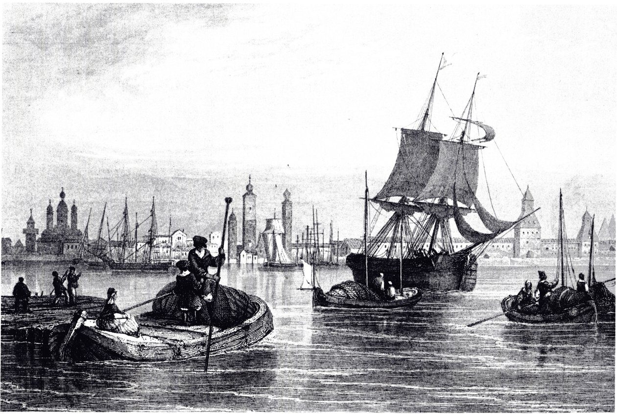 Arkhangelsk manzarası, 1835 by Unbekannt
