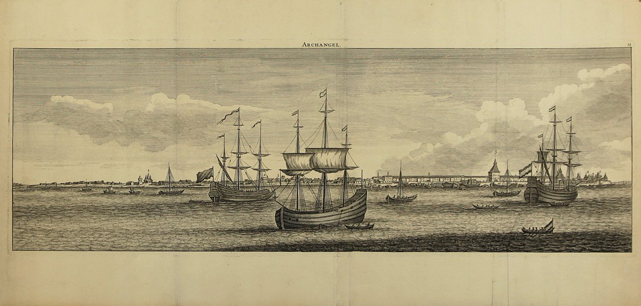 Arkhangelsk manzarası, yaklaşık 1770 by Unbekannt