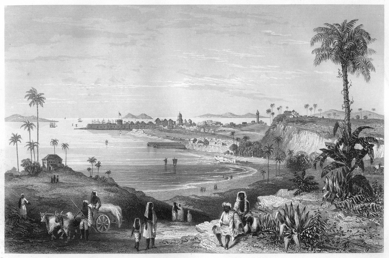 Kaleyi gösteren Bombay görünümü, c1860 by Unbekannt