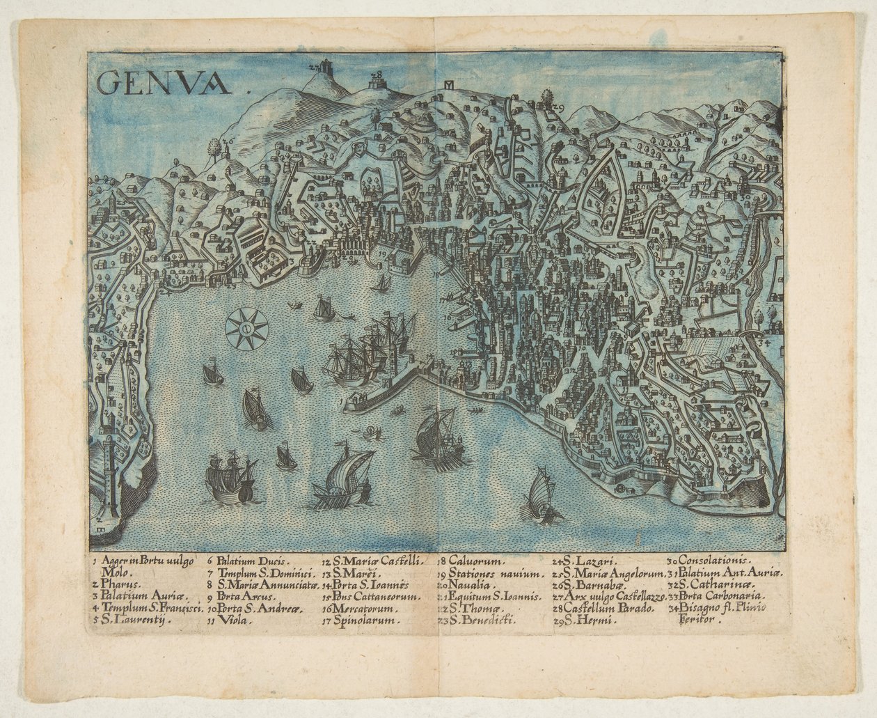 Cenova manzarası, 1604. by Unbekannt
