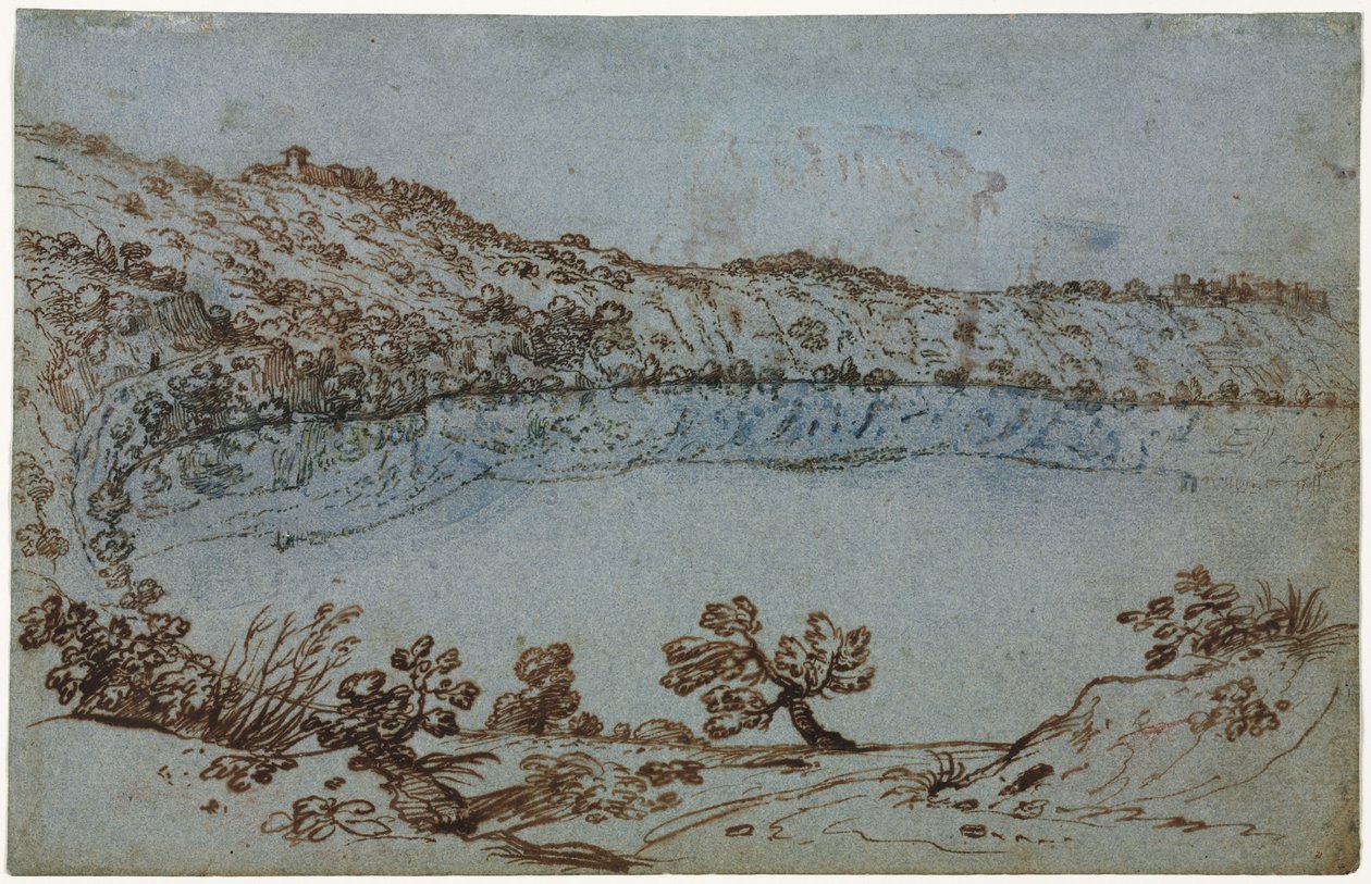 Nemi Gölü manzarası, c. 1650. by Unbekannt