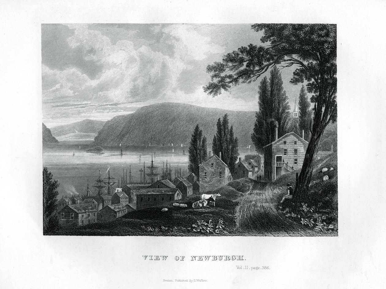 Newburgh manzarası, New York Eyaleti, 1855 by Unbekannt