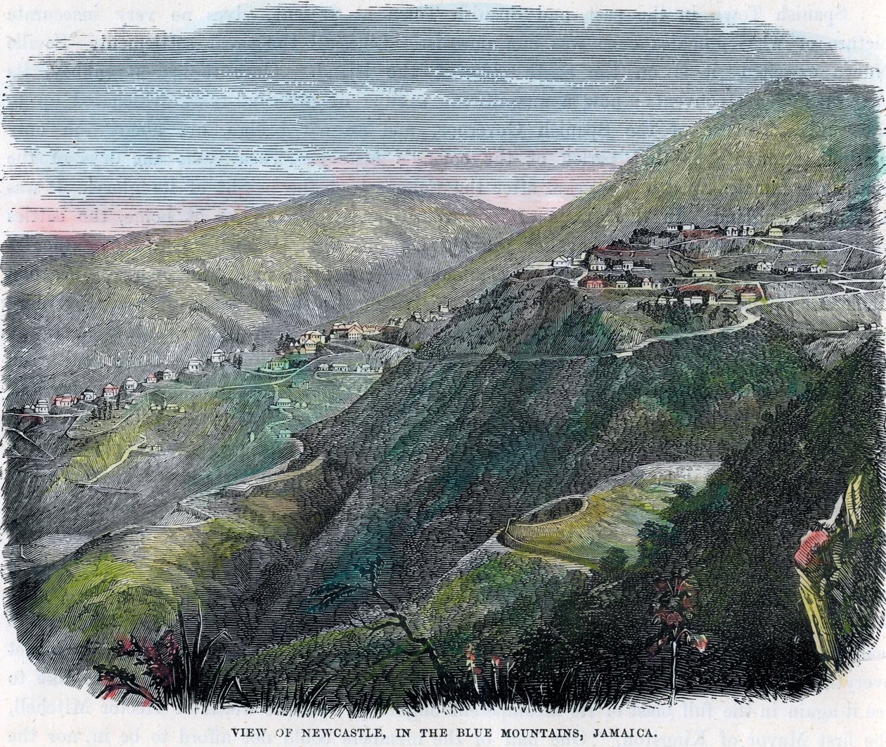 Newcastle manzarası, Mavi Dağlarda, Jamaika, c1880 by Unbekannt