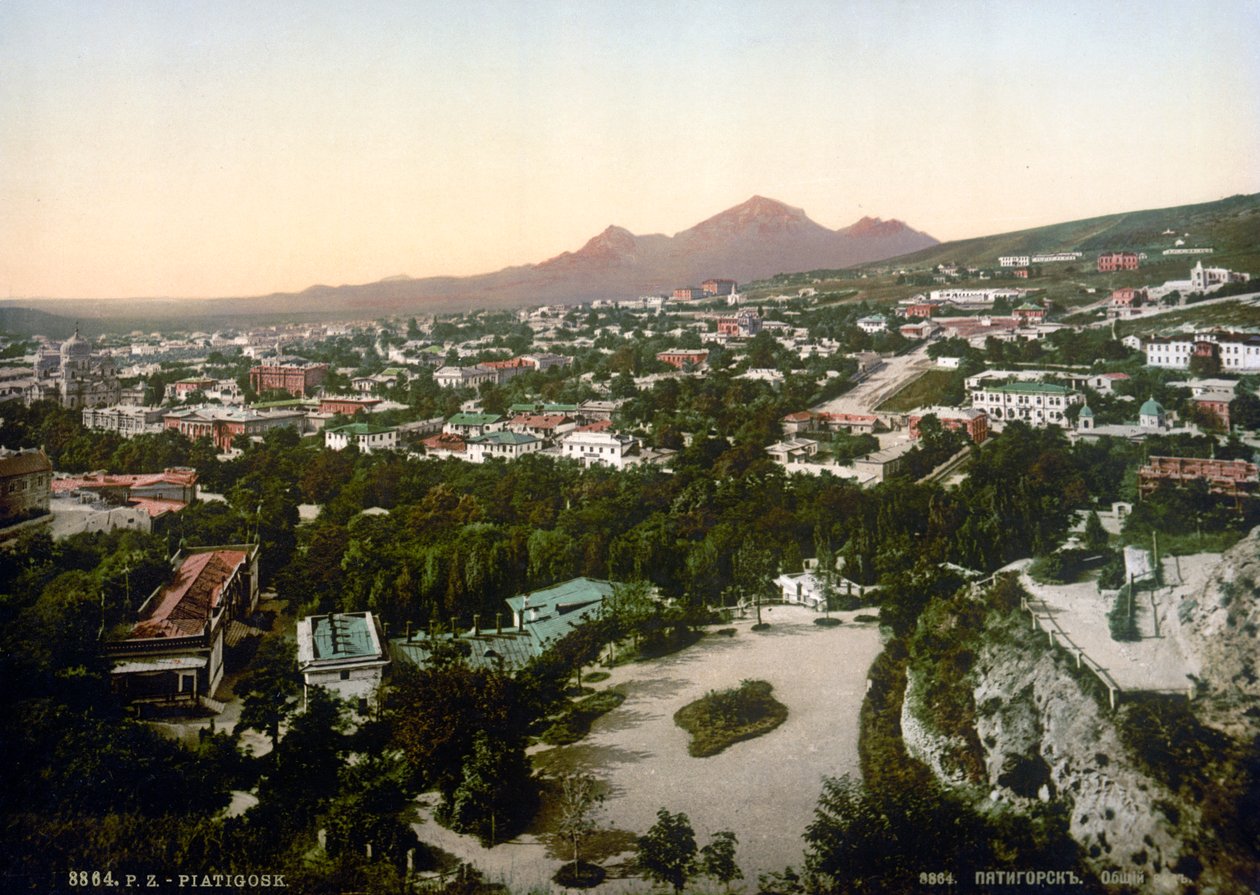 Pyatigorsk manzarası, Rusya, 1895 by Unbekannt