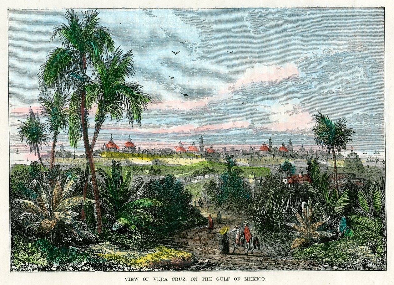 Vera Cruz'un Meksika Körfezi'ndeki görünümü, Meksika, c1880 by Unbekannt