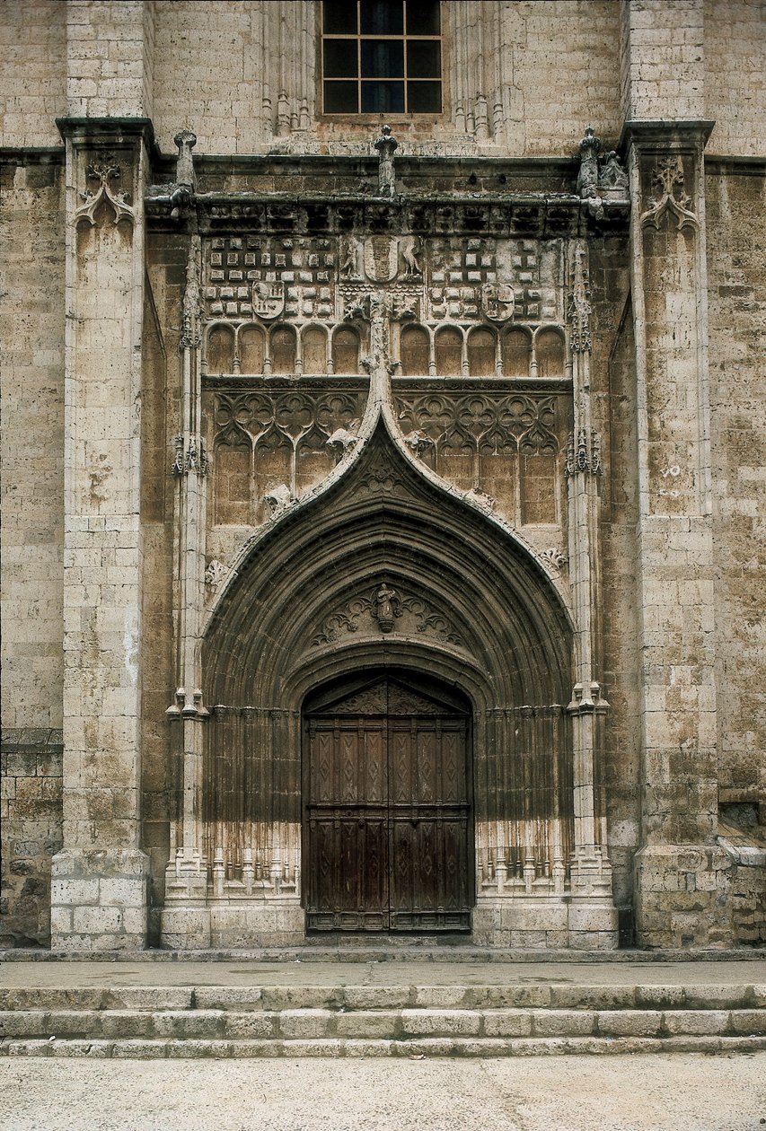 Santa Maria Mediavilla kilisesinin portalının görünümü, Medina de Rioseco, İspanya by Unbekannt