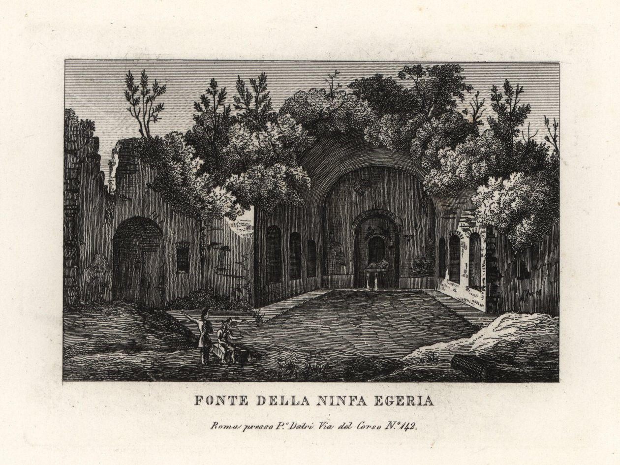 Perisi Egeria, Egeria nympheum, Ninfeo d