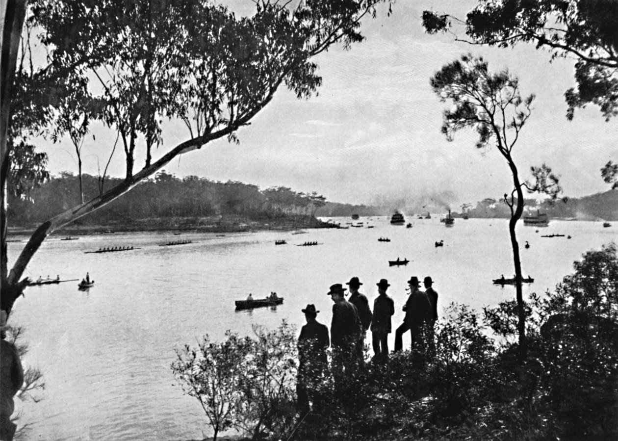 Parramatta Nehri üzerinde görünüm, c1900. by Unbekannt
