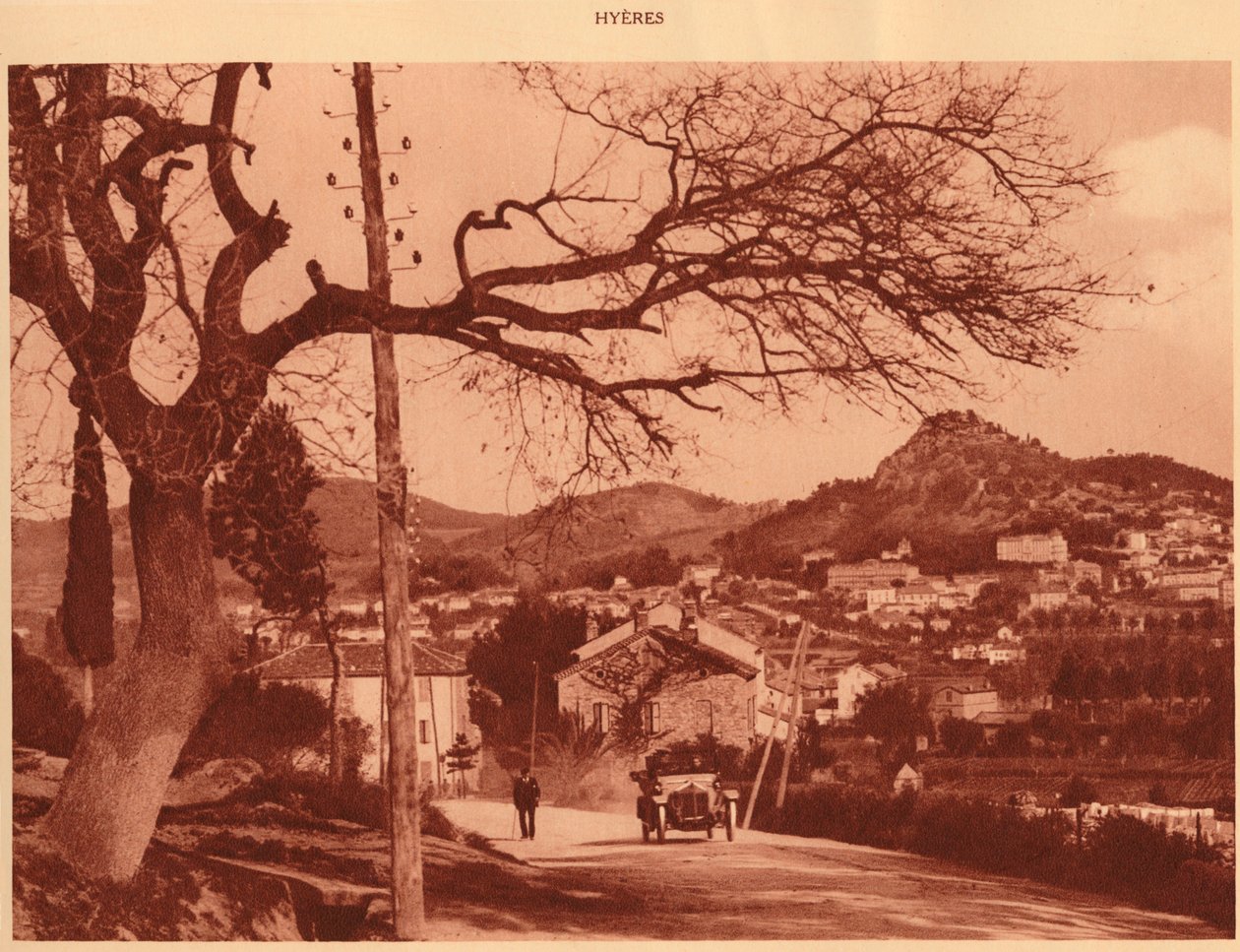 Chemin de lHermitage'den alınan görüntü, Hyeres, 1930. by Unbekannt