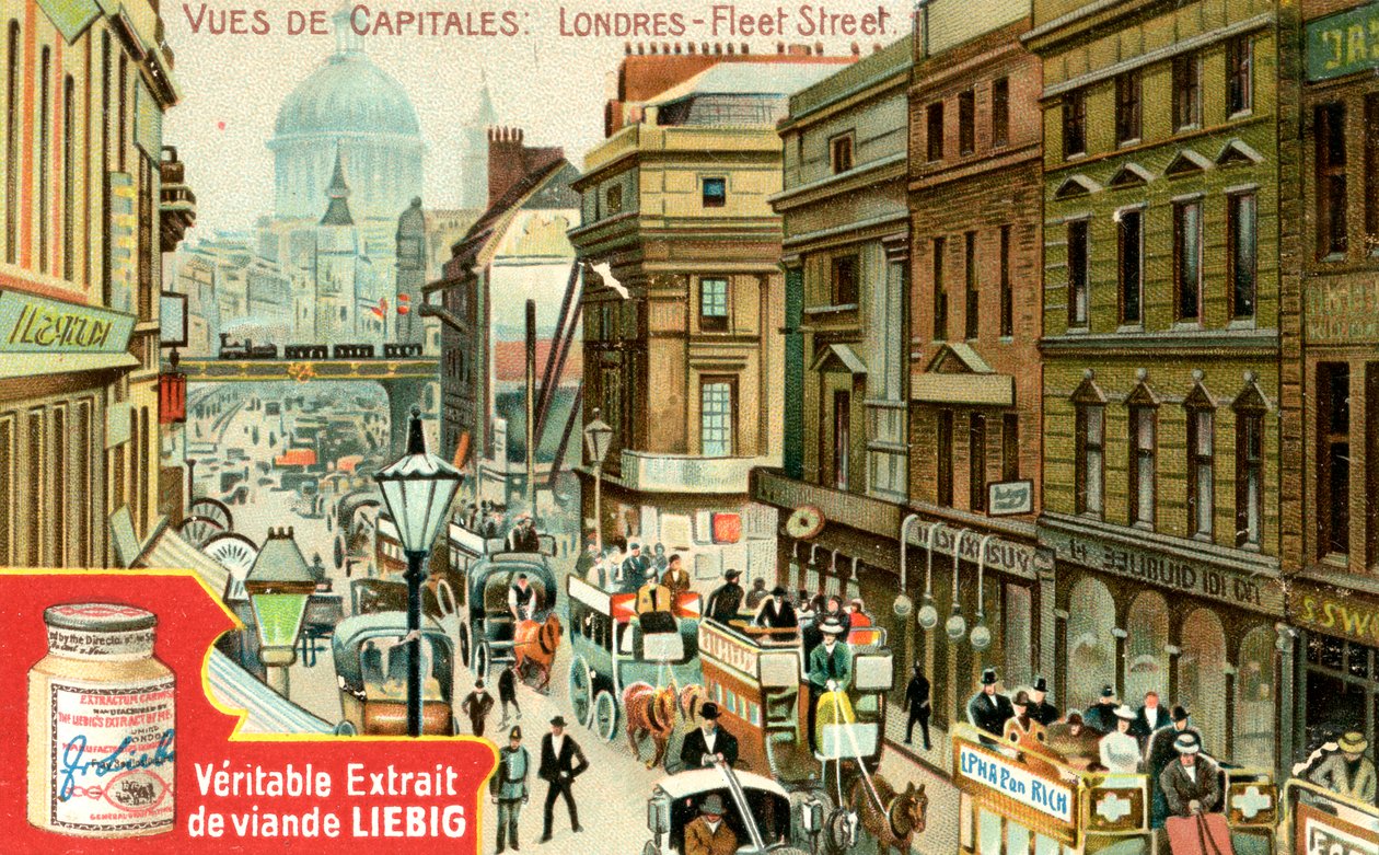 Başkentlerin Görünümleri: Fleet Street, Londra, c1900 by Unbekannt